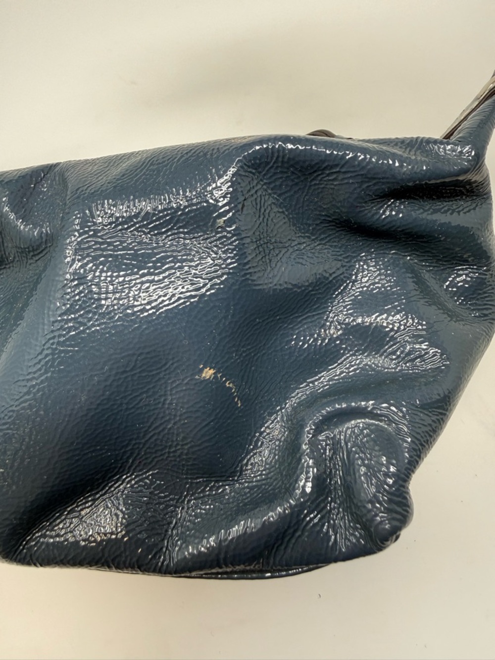 Coach Vintage Y2K Blue Patent Leather Hobo Mini Bag - Picture 6 of 16